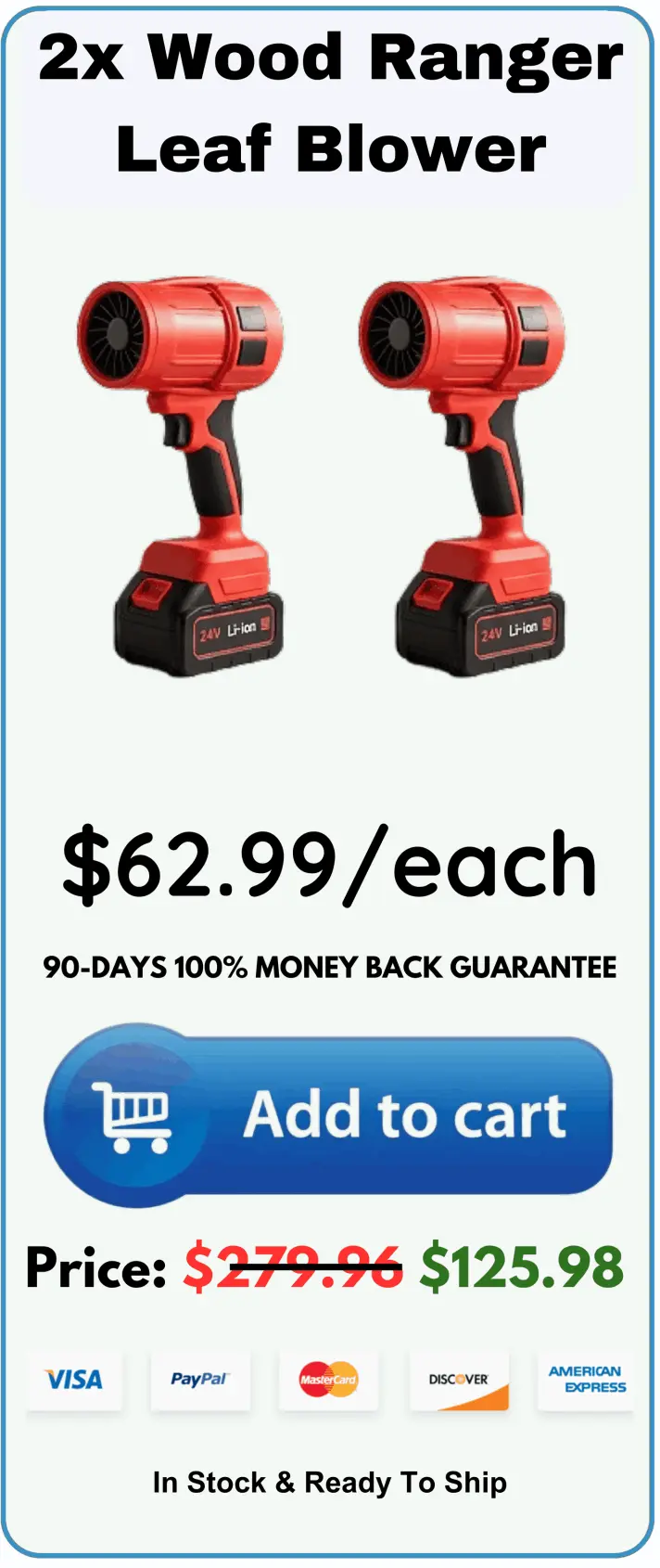 Wood Ranger Leaf Blower offer price